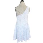 Wedding Dress Sz 12 One Shoulder White Bridal Shower Rehearsal Bachelorette Photo 3