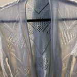 Laura Scott  Large White Open Front Cardigan Sweater Photo 1