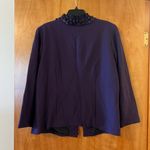 Coldwater Creek  Feminine Trimmed Knit Jacket Blazer Purple NWT Career Size 18W Photo 14