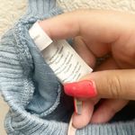 We Wore What  Blue New Without Tag Tie Halter Ribbed Bra Top Photo 8