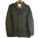 Forever 21 Animal Print Cheetah Utility Chore Jacket Green Sz Large Cinch Waist Photo 1