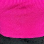 Wild Honey Cropped Pink Red Ribbed Sweater Size Medium NWT Off Shoulder Photo 1