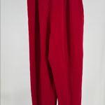Chaus Red Women's 100% silk pants office 10 holiday professional party casual Photo 3