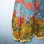 Antica Sartoria by Giacomo Cinque Tropical Print Pom Pom Swim Cover One Size Multiple Photo 4