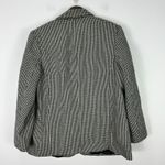 Sag Harbor Woman Blazer 16W Black White Wool Blend Houndstooth Academia Preppy Photo 3