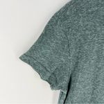 Regna X Green Slub Knit‎ Asymmetrical Hem Short Sleeve Tee Size L Photo 3