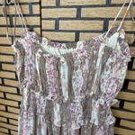 Vici Brown And Pink Floral Maxi Dress Size Medium Photo 4