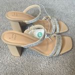 A New Day Women's Silver Stacy Heeled Sandals Size 9.5 NEW Photo 2