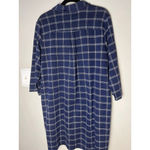 Lands' End Women's Plaid Dress Size XL Blue Academia cozy Cabincore Photo 5