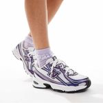 New Balance NWOB 740 Sneakers in White and Purple Photo 1