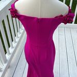 XScape  Pink Off-Shoulder Bodycon Dress for Weddings Photo 1