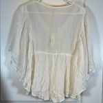 Lovestitch  White Embroidered Bohemian Peasant Blouse Size Small NWT #0451-LA Photo 7