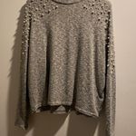 Divided Peral Detail Heather Sweater Photo 1