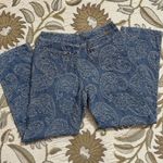 Liz Claiborne Vintage Jeans Denim AOP Embroidered Paisley 4P 4 Petite Photo 2