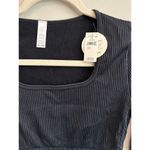 Aerie NWT OFFLINE By Seamless Cable Square Neck Top Black Size Small Photo 1