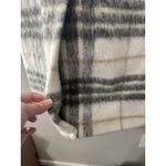 BCBGMAXAZRIA  M Plaid Faux Fur Shaggy Coat Winter Sophistication Midi Jacket Photo 7
