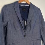 Banana Republic NEW  Classic Fit Blazer Blue Chambray Preppy Office Chic Casual Photo 2
