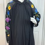 ASOS DESIGN pleated midi shirt dress embroidered sleeves in black S 18. E58 Photo 2