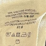 Free People  Boho Black Flowy Cutout Lace Detail Beaded Button Front Top sz XS/S Photo 7