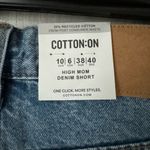 Cotton On  High Rise Mom Denim Shorts Size 6 NWT Photo 2