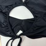 We Are HAH Keep It Up Top Rash Guard Cropped Open Back Underwire Black Size XS Photo 4