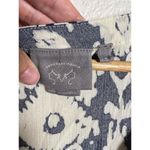 Anthropologie Vanessa Virginia Abstract Print Navy White V-Neck Tunic Top Size M Photo 4