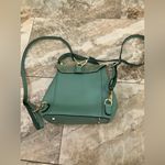 Viola Castellani Olive Green Leather & Suede Convertible Backpack/Handbag Photo 5
