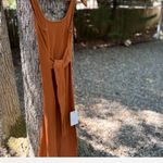 MOTF Vibrant Orange Knit Dress Photo 7