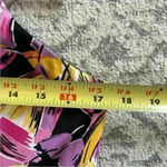 Vicky Tiel. NEW Bright Floral Halter Fit & Flare Sundress. Size Large Pink Photo 8