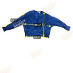 Anne Klein II Women's Blue Floral Blouse, Vintage Size 8, Classic Silk Shirt Photo 3