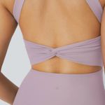 Halara NWT Softlyzero Airy Backless Twisted Cool Touch Dance Active Dress Pink Purple M Photo 5