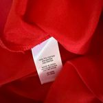 Anne Klein  Vibrant Red sequin Button-Down Shirt Photo 7