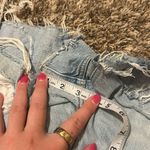 American Eagle  Tom Girl Distressed Jean Denim Shorts Size 8 Photo 5