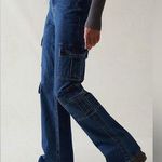PacSun  High-waisted navy cargo jeans Photo 0