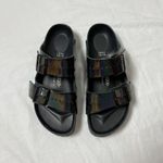 Birkenstock  x rick owens black leather iridescent holographic arizona sandals Photo 9