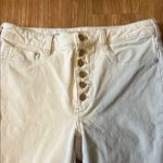 Anthropologie Cream High Rise Jeans size 30. Never worn Photo 1