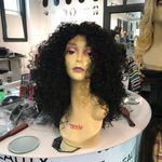 Black curly Lacefront wig Photo 4