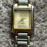 Paolo Gucci women’s vintage two tone silver/gold tank watch‎ one size (working) Silver Photo 0