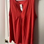 Loft NWT Women's burnt orange Sleeveless Top Photo 1