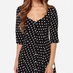 For Love & Lemons  Austin black white mini dress floral print daisy cottagecore Photo 0