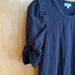 ALC Frank ALC "Kati" Puff-Sleeve Cotton Tee Shirt Black XS Photo 4