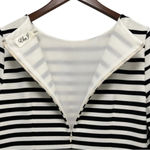 Eliza J  Black White Striped Dress Stripes Nautical Shift Pockets Chic Size 6 Photo 4