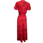 Derek Lam  10 Crosby Red Print Belted Waist Long Avant Garde Dress NWOT 2 $550 Photo 2
