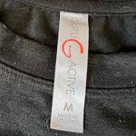 Guru Active Womens Workout Tank Top Shirt Athletic Sleeveless Black Gold Medium Photo 7