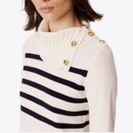 Tory Burch Sandra Ivory 100% Cashmere Sweater Photo 0