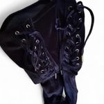 Material Girl Women's Navy Blue Velvet Over-the-Knee Boots Size 8 Photo 8