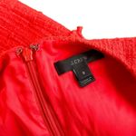 J.Crew  Textured Tweed Fringe Sleeveless Sheath Above the Knee Dress Red 8 Photo 10