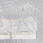 SKIMS NWT  White Fit Everybody Scoop Neck Ribbed Knit Bralette Bra Women's Small Photo 2
