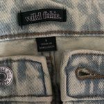 Wild Fable Super High Rise Straight Jeans Acid Over Dye Lime Green 0 Casual Boho Photo 3