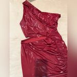 Oh Polly ‎ Burgundy Cut-Out Dress Size 6 Photo 4